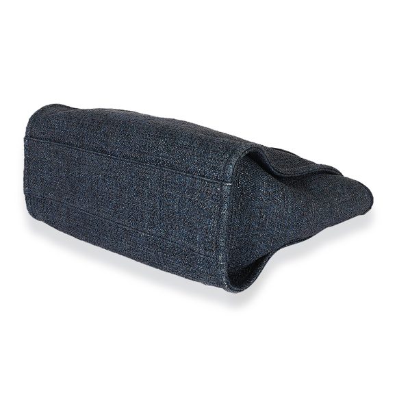 Chanel Navy Tweed Metallic Small Deauville - Picture 7 of 7